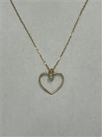 Collier Dédié Femme Heart in Or jaune Diamante 0.01 Ct CLD350912;9G - CLD350912;9G